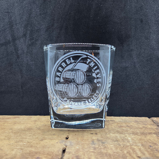Barrel Thieves square rocks glass 10.5oz